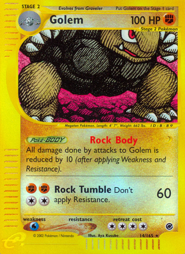 E-Series Expedition Golem #14/165 reverse holo